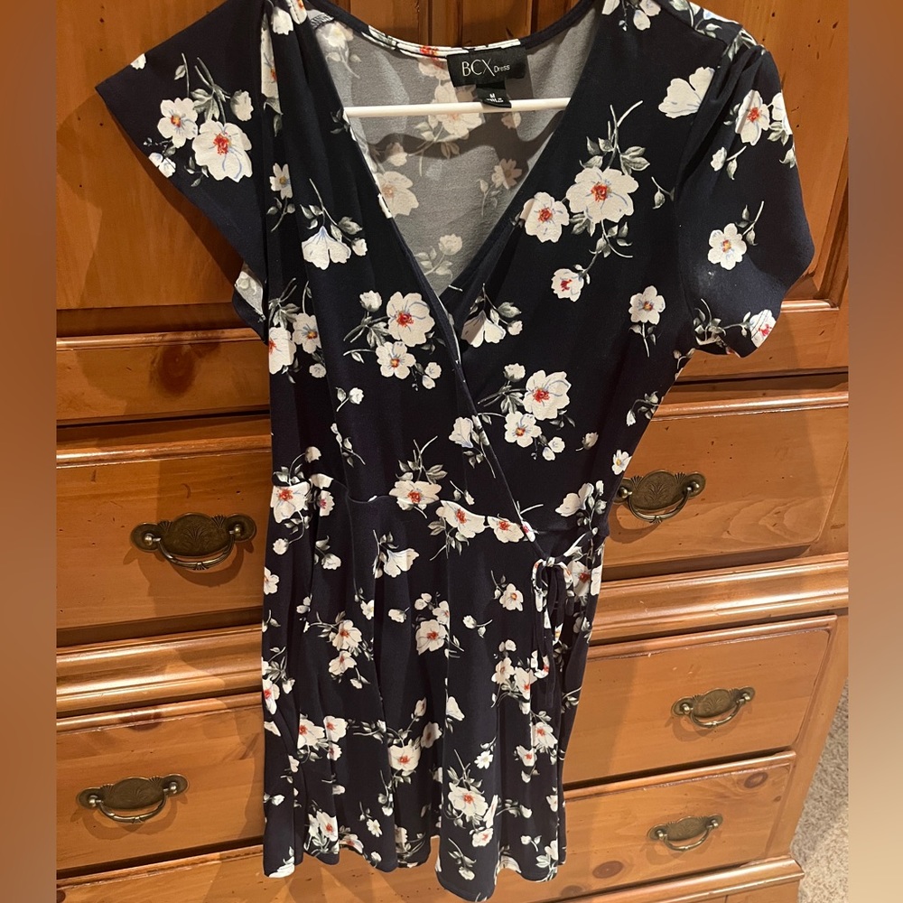 Navy Floral mini sundress